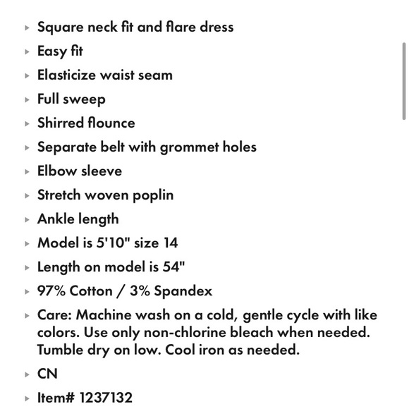 NWT ELOQUII 26W 🍊 Fit and Flare Dress - Picture 5 of 9